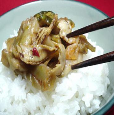 【新商品】搾菜ほたて自慢（貝ひもザーサイ）　1000ｇ